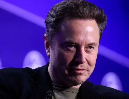 Elon Musk portrait at event