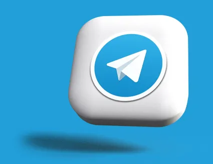 telegram 3d logo