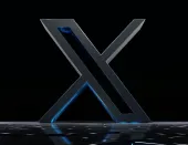 twitter x 3d logo